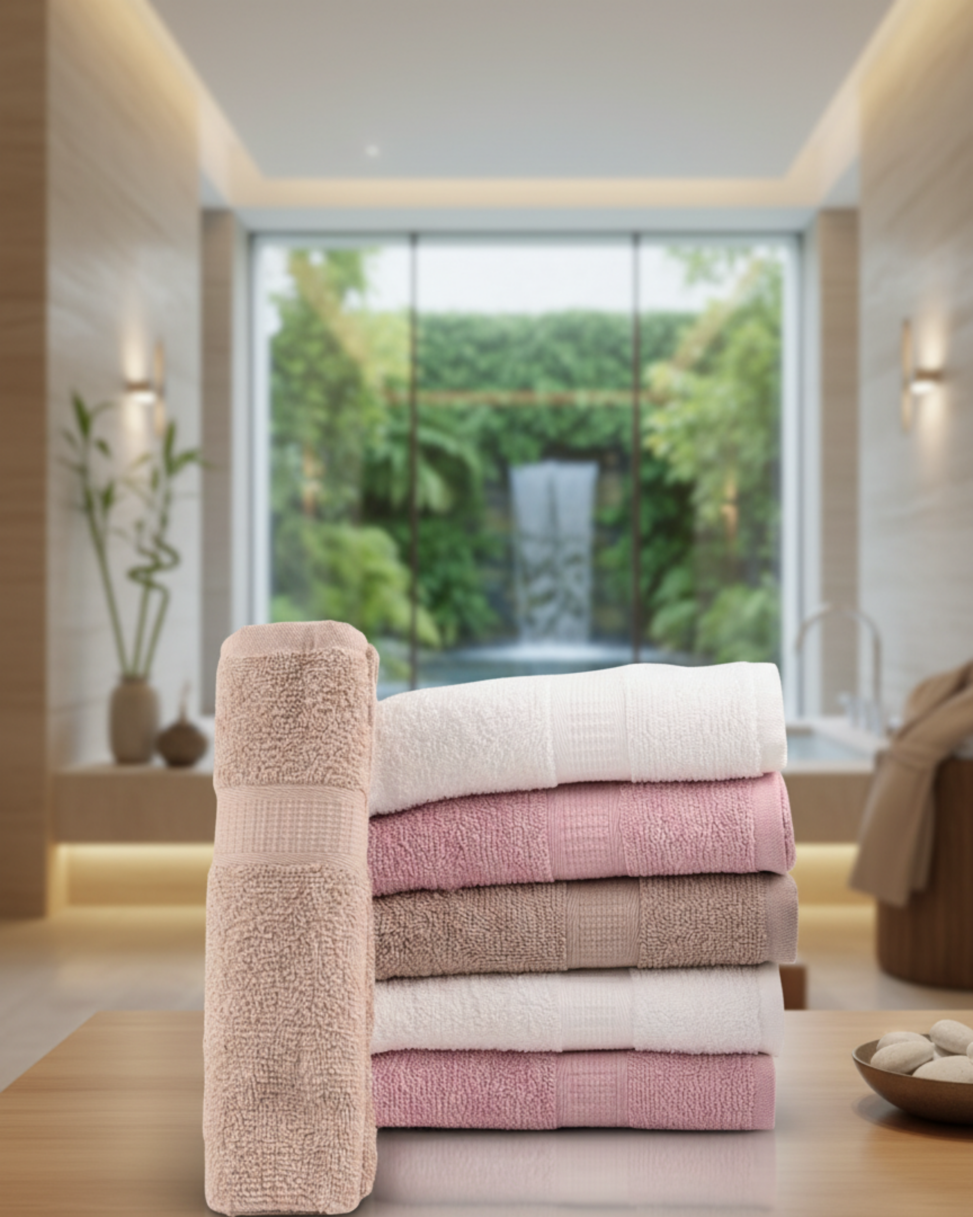 Gorsed Doğal Pamuklu 40x70 cm 6'lI El Yüz Havlusu