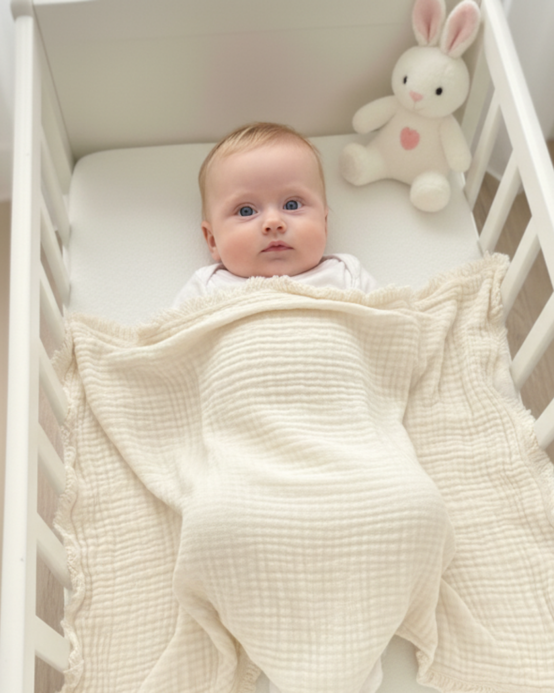 Bebeklere Özel %100 Doğal Pamuk Müslin Battaniye